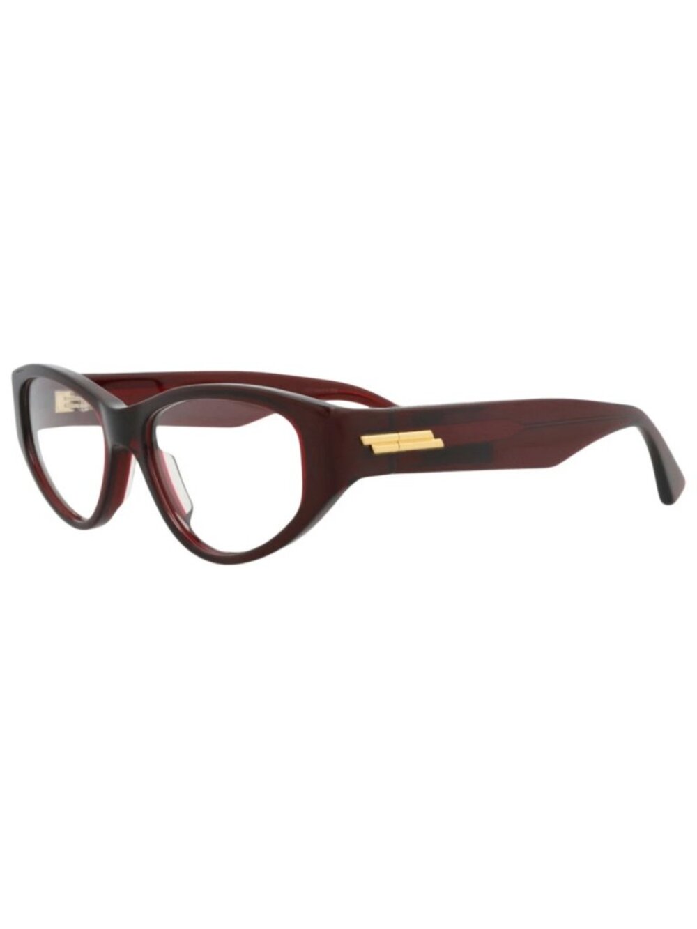 New Bottega Veneta Women's Eyeglasses Cat Eye Acetate Frame Burgundy Burgundy